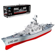 Luminda Military Remote Control Battleship Carrier Model 2.4G 1:390 RC Boat Ship Cruiser 28 Inch War