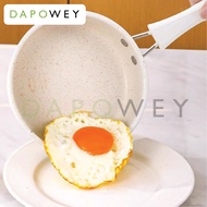 DW Kuali Salutan Maifan Tidak Melekat Warna Putih Induksi Maifan Coating Cooking Frying Pan Nonstick