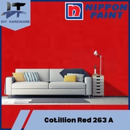 1L / 5L Nippon Paint Platone High Gloss Cotillion Red 263 A Cat Minyak（For Wood & Metal）