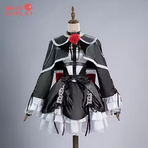 SBluuCosplay Game Marie Rose Cosplay Costume R Quality Satin Fabric Halloween Partty Dress Custom Ma
