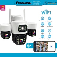 Franwell V380 H30 Wireless CCTV 3Lens 12MP Outdoor IP Security Camera Wifi Connect To Cellphone Dual