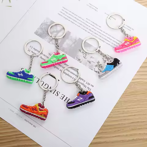 New Creative NB casual sneakers Keychain DIY Key Rings Key Chain Lobster Clasp Keychain Accessories 