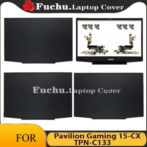 New Laptop Cover For HP Pavilion Gaming 15-CX TPN-C133 Series LCD Back Cover Bezel Hinges Replacemen