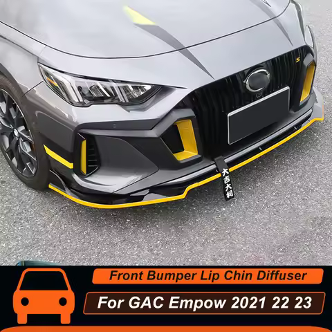 For GAC Empow 2021 2022 2023 2024 Front Bumper Lip Chin Splitter Spoiler Diffuser Bodykit Exterior U