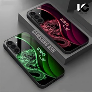 HP Casing SAMSUNG A56 Softcase SAMSUNG A56 Case Glossy Casing Shiny Glass Protector Mobile Phone Acc