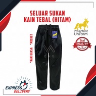 KAIN TEBAL TRACKSUIT SEKOLAH SELUAR SUKAN PANJANG (Bawah Biasa) kain TRICOT 200gsm golden cashmere -
