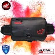 HONDA Waterproof 💦 "L" Size Bikers Waist Bag.Beg Pinggang Motosikal Kalis Air 💦