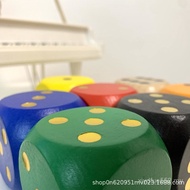 Solid Wood 5cm Big Dice Points Rounded Game Sieve Melamine Tabletop Game Props Ready Stock IW6F
