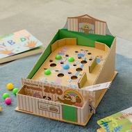 妙妙彈珠台 動物園 彈珠台 玩法五合一 紙箱玩具 DIY 兒童桌遊
