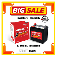 Car Battery Century Motolite NS40ZL (Delivery and intsallation provided)