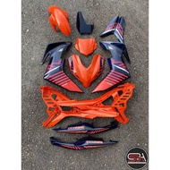 Y16 COVERSET Y16ZR VOM2 ORANGE DPBMU 2015 DESIGN Y16-ST-8 ORIGINAL VELOZI YAMAHA TANAM READY STOK NE