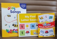 Jolly phonics Set for beginners 3 items Jolly song letter sound book picture flashcards