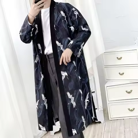 Yukata haori men Japanese kimono cardigan men samurai costume clothing kimono jacket mens kimono shi
