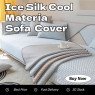 SG Stock Sofa Cover 1-2-3-4 Seater Protector Ice Silk Cool Material L Shape Sofa Cover