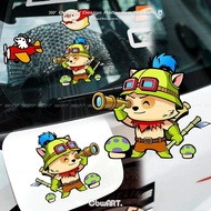 Car League Cartoon Motorcycle Mo Electric Cute Fleet Leader Hero Modified lol Body Sticker Lift Deca