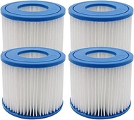 WuYan 4 Pack Swimming Pool Filters for Bestway Type I Replacement Filter Cartridge for Lay-Z-Spa - M
