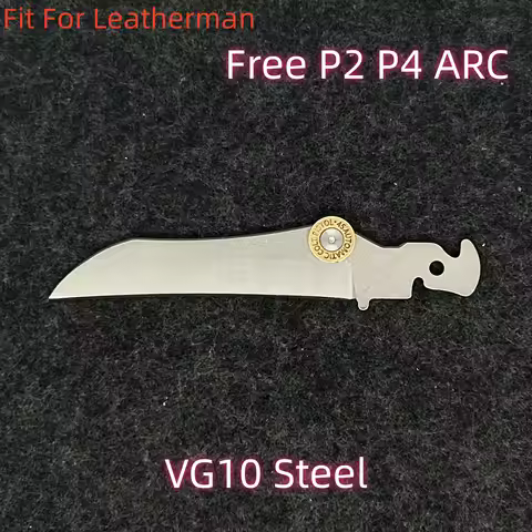 VG10 Steel Main Blade with 4 Types Thumb Grip For Leatherman P2 P4 ARC Main Knife MOD DIY Accessorie