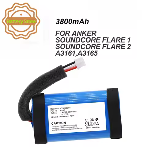 3800mAh Speaker Battery PA32 for Anker Soundcore Flare 1, Soundcore Flare2, A3161, A3165