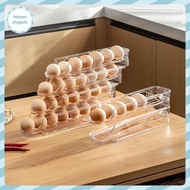 Adfz 1/2/3-layer Egg Storage Box Automatic Rolling Eggs Holder Ra Ladder Refrigerator Eggs Dispenser