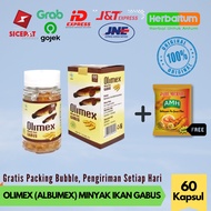 Ekstrak Albumin Minyak Ikan Gabus 60 Kapsul - Albumex / Olimex