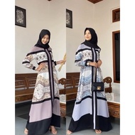 hijab bahan dress premium royalquin wanita gamis Aleandra 4season