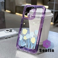 Transparent phone Case Tulip Case For VIVO Y05e Y500 Z11 Z11X T5 Pro 5G Y11d Y31d V70 Fe Y05 Y19s Pr