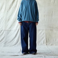 日系復古 純棉牛仔褲 直筒休閒褲
