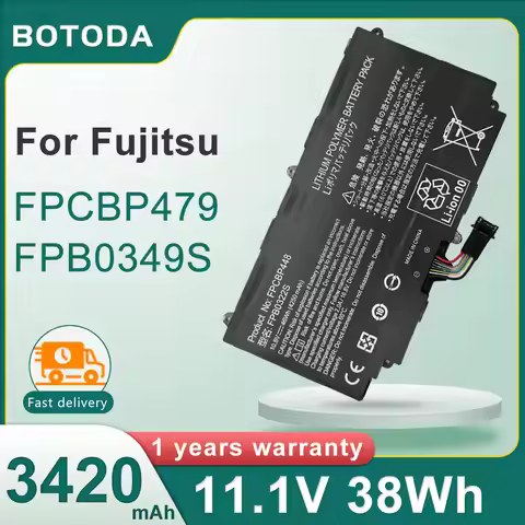 BOTODA 11.1V 38Wh 3420mAh FPCBP479 FPB0349S laptop battery for Fujitsu Stylistic Q616 Q665 Q738 Q739