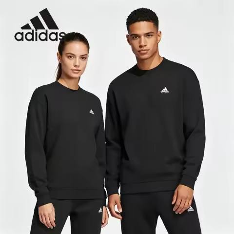 Adidas Large-pattern Hooded Coat - Bold Street Fashion, Moderately Warm, Medium-weight Outerwear. Mo
