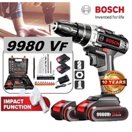 BOSCH Cordless Hammer Drill 1288VF High Torque Drill Concrete Impact Drill 3in1 Cordless Impact Drill Screwdriver drill