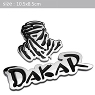 Car 3D Metal sticker Dakar Emblem Badge Window Body Rear Bumper Trunk For Jeep Rally Off-road SUV Pi