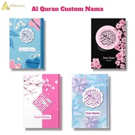 Alfareza - Variation 2 Al-Quran/ A5 Translation Custom Corner Name A5 Size Al-Quran Cover Custom Nam