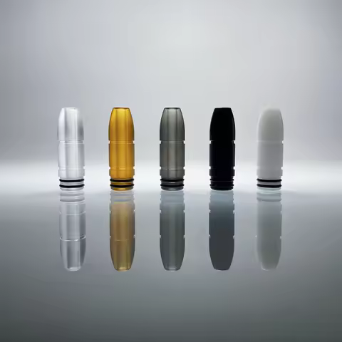 510 Drop mouth Long Drip Stainless Steel MTL 510 Mouthpiece Cover for Nozzle Pipette Dripper Straw J