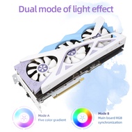 Fangzi D6X RTX3080-10G เกมการ์ดจอ10GB/320bit/GDDR6X 3xDP โหมดเอฟเฟกต์ไฟสองดวงหน่วยความจำ + เอ้าท์พุท