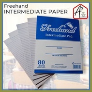 ❐ ◈ ☸ A's INTERMEDIATE PAPER (1 Pad) - GRADE 5&6 Intermediate Writing Pad Long Pad (SOLD PER PAD )