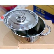 TINAFAC Stainless Steel Pot Size 22Cm Vietnamese product, 430 stainless steel thick pot from Tien Th