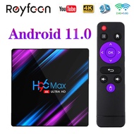 New H96 MAX 11 TV BOX Rockchip RK3318 4G 64GB 1080P 4K 5G Dual Wifi Smart TVBOX Google Player Store Youtube H96MAX Media kuiyaoshangmao