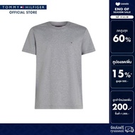Tommy Hilfiger เสื้อยืด ผู้ชาย รุ่น MW0MW33202 P91 - สีเทา ทรง Slim Fit