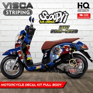 Stiker Striping Scoopy New 2018 2019 2020 Full Body Variasi Doraemon Zombie