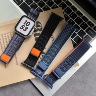 for iwatch sereis 10 987654SE Sports Nylon Strap+ pc case for iwatch 46mm 45mm 44mm 40mm strap +case