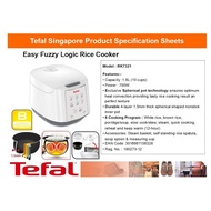 ★ Tefal RK7321 Easy Fuzzy Logic Rice Cooker 1.8L ★ (2 Years Warranty)