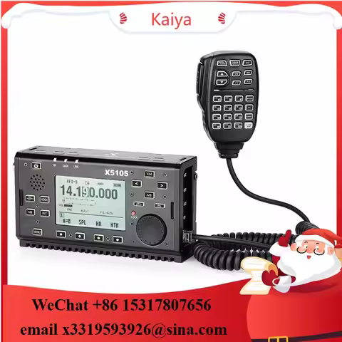 Xiegu X5105 OUTDOOR VERSION 0.5-30MHz 50-54MHz 5W 3800mAh HF TRANSCEIVER with IF Output All Bands Co