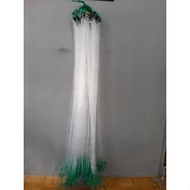 Ready-to-use fishing net 3 layers height 2.5m 30m tin inner net 13/ 4in 020mm outer net 5in 02.8mm
