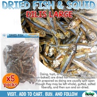 Dried Fish Dilis Large 500g / 1kg Dried Anchovies / Gourmet Dried Fish / Sun-Dried / Filipino dilis