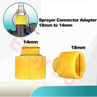 18mm to 14mm Battery Sprayer Connector Adapter Bush Knapsack Sprayer Lance Adapter Penyambung Pipe