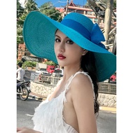 cap woman cute hat woman Hat Women Summer Women All-Match Big Brim Sun Hat Sun Hat