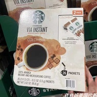 ✧U.S. Starbucks Starbucks Instant No Boiling Colombian Black Coffee Powder VIA Sugar-Free 26✱