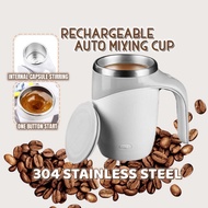 Rechargeable Auto Stirring Mug With Lid 380ml Travel Self Stir Magnetic Automatic Mixing Coffee Cup 