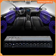 [WishshopeehhhMY] 9 Band Equalizer Metal with CD AUX Input 9 Equalization Bands EQ for Boat RV Car C