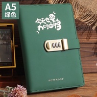 Ferramon A5 Retro Code Book with Lock Diary Thickened Code Lock Student Notepad Stationery yao456.my